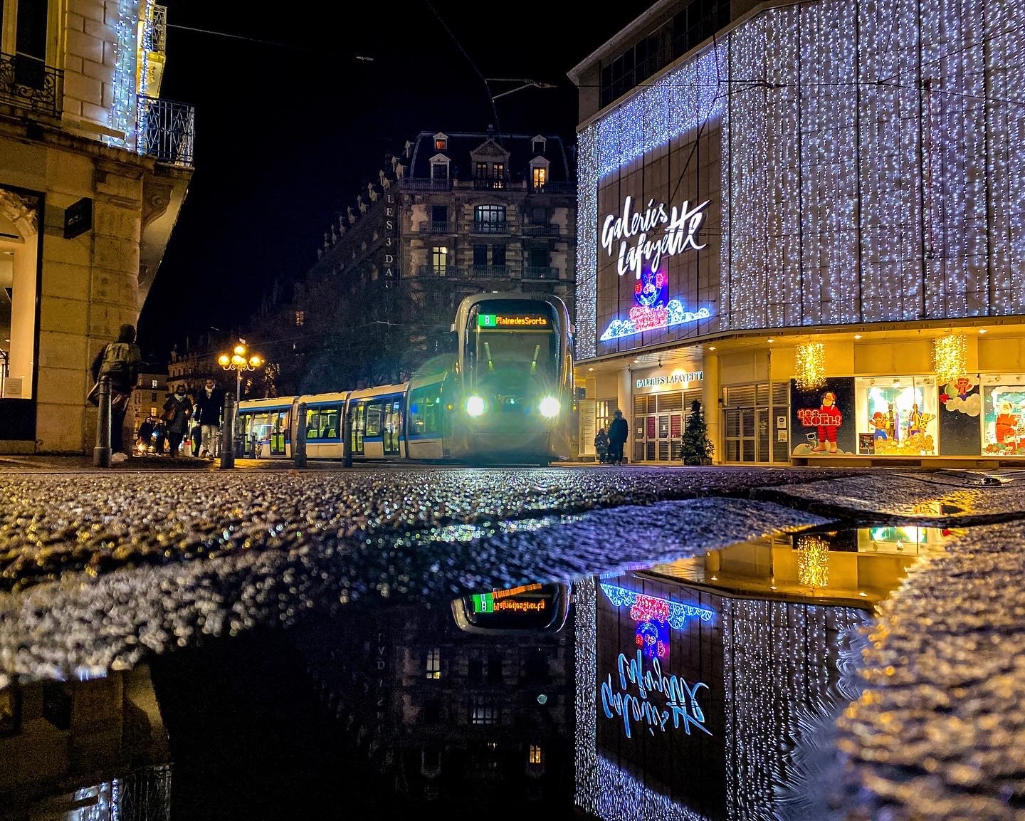 eclairage galeries lafayette