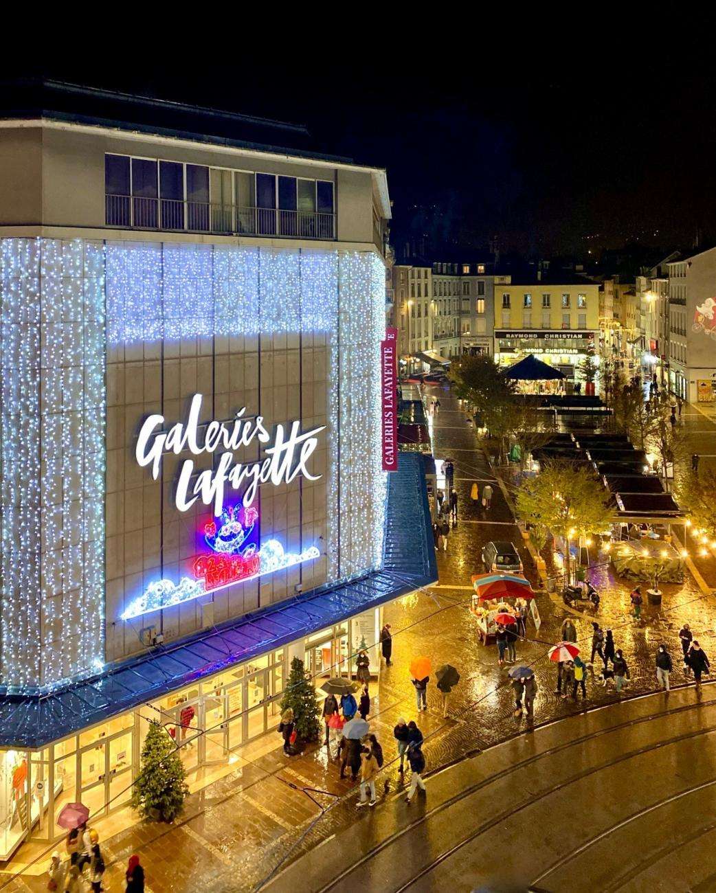 eclairage galeries lafayette